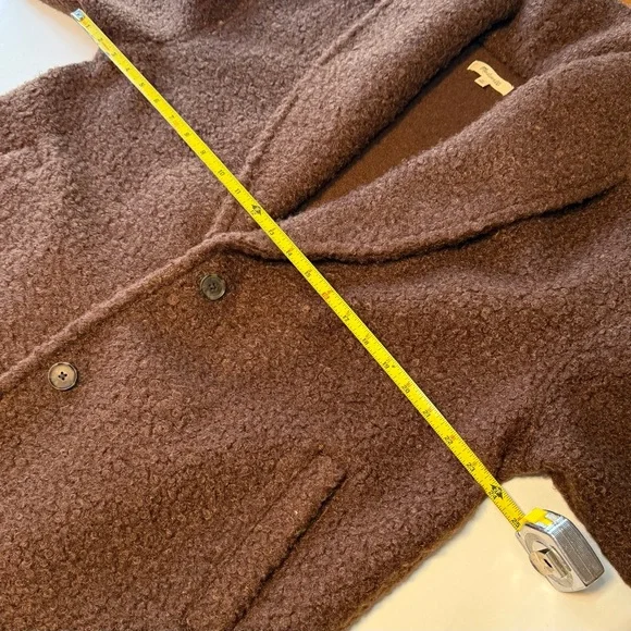 Madewell Pebbled Faux Shearling Shawl Collar Coat – Size M | Cozy Cottage - Picture 8 of 15